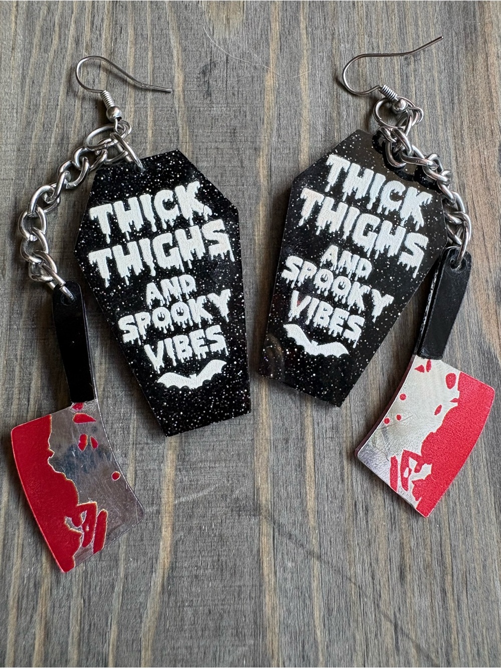 Coffin Knife Earring